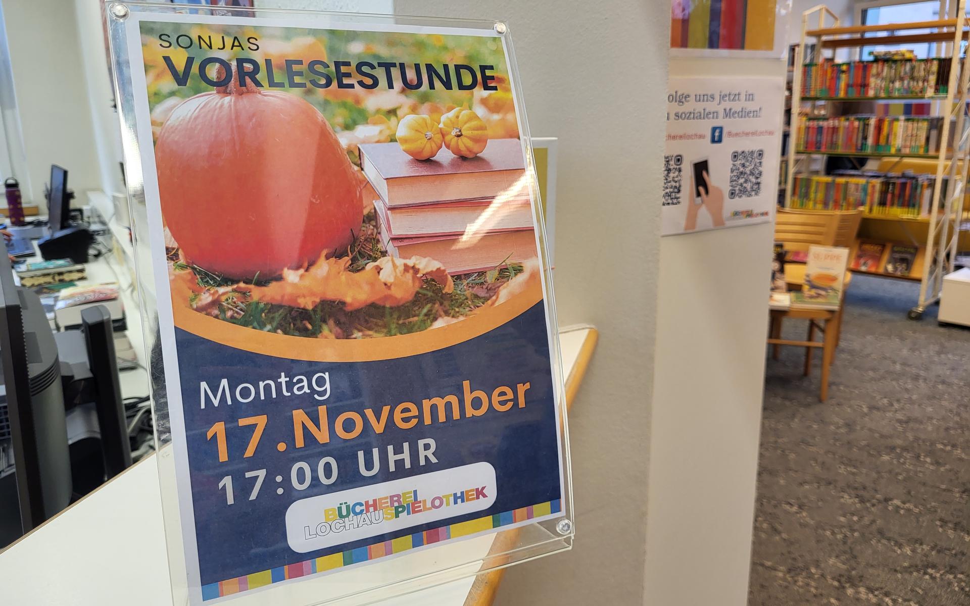 Vorlese-Plakat
